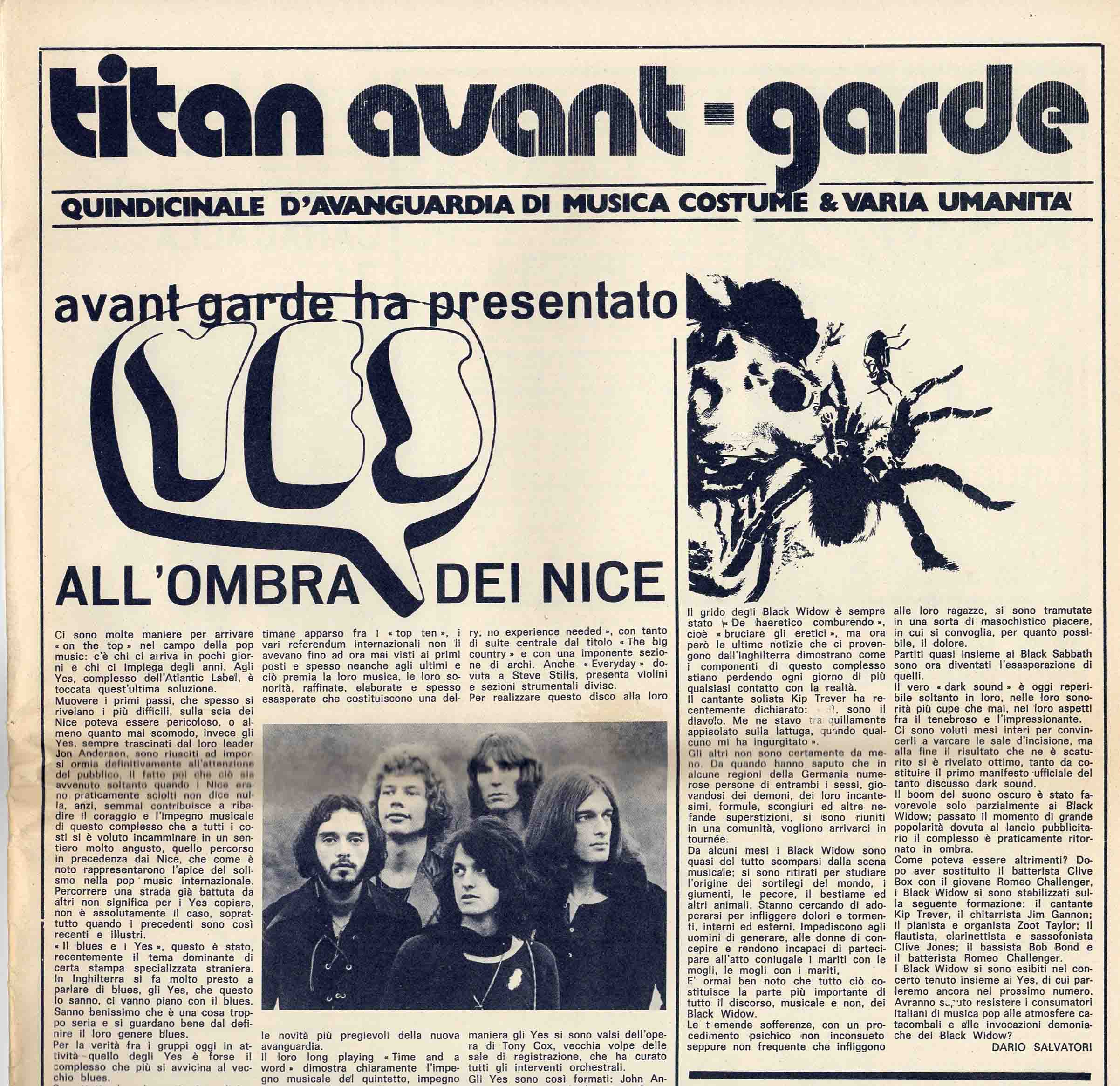 Titan avant-garde. Quindicinale d